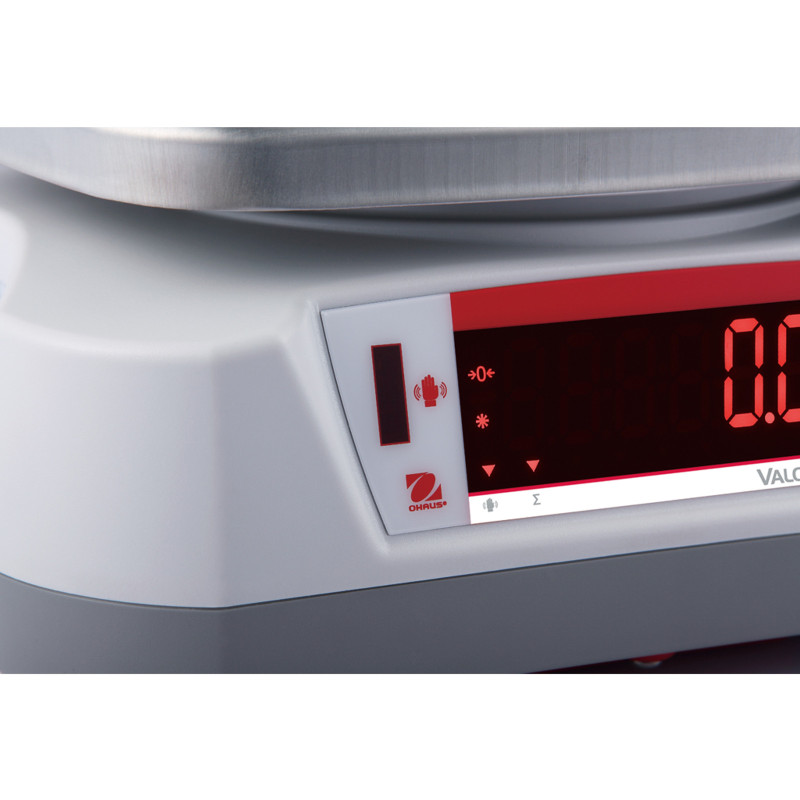 VALOR 4000 svarstyklės su legalizavimu virtuvės gastronomija vandeniui IP68 LED 15Kg / 5g - OHAUS V41PWE15T-M