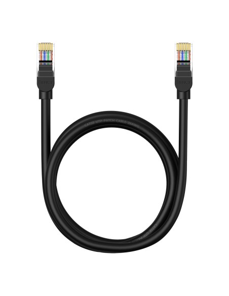 „Baseus High Speed Cat 5 RJ-45 Ethernet“ kabelis 1000 Mb/ s 1,5 m apvalus - juodas „Baseus High Speed Cat 5 RJ-45 Ethernet“ kabelis 1000 Mb/ s 1,5 m apvalus - juodas