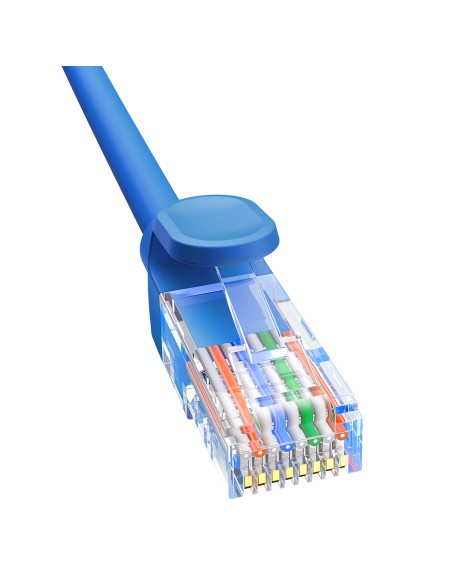 Baseus High Speed Cat 6 RJ-45 1000Mb/ s Ethernet kabelis 5m apvalus - mėlynas Baseus High Speed Cat 6 RJ-45 1000Mb/ s Ethernet kabelis 5m apvalus - mėlynas