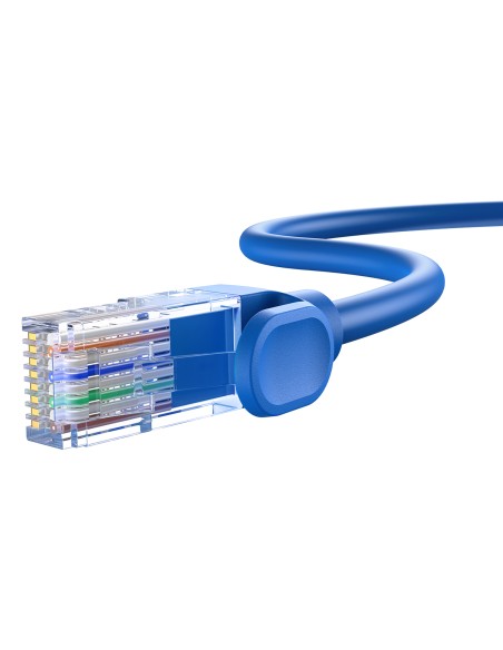 Baseus High Speed Cat 6 RJ-45 1000Mb/ s Ethernet kabelis 3m apvalus - mėlynas Baseus High Speed Cat 6 RJ-45 1000Mb/ s Ethernet kabelis 3m apvalus - mėlynas