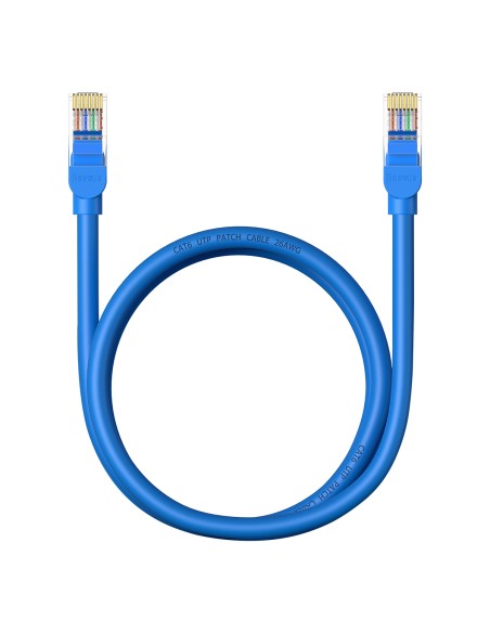 Baseus High Speed Cat 6 RJ-45 1000Mb/ s Ethernet kabelis 1m apvalus - mėlynas Baseus High Speed Cat 6 RJ-45 1000Mb/ s Ethernet kabelis 1m apvalus - mėlynas