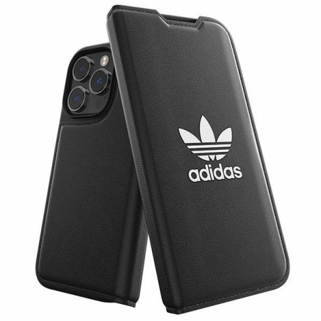Adidas OR Booklet Case BASIC dėklas skirtas iPhone 14 Pro - juodai baltas Adidas OR Booklet Case BASIC dėklas skirtas iPhone 14 Pro - juodai baltas