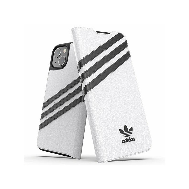 Adidas OR Booklet Case PU iPhone 13 - balta ir juoda