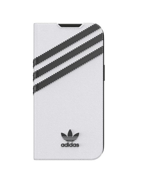 Adidas OR Booklet Case PU iPhone 13 - balta ir juoda Adidas OR Booklet Case PU iPhone 13 - balta ir juoda