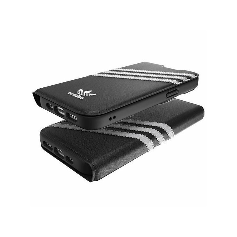 Adidas OR Booklet Case PU, skirtas iPhone 14 - juodai baltas