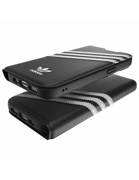 Adidas OR Booklet Case PU, skirtas iPhone 14 - juodai baltas Adidas OR Booklet Case PU, skirtas iPhone 14 - juodai baltas