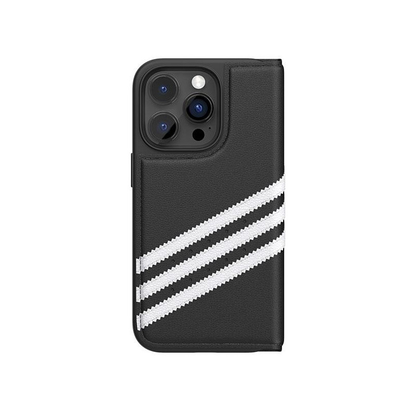 Adidas OR Booklet Case PU skirtas iPhone 14 Pro – juodai baltas