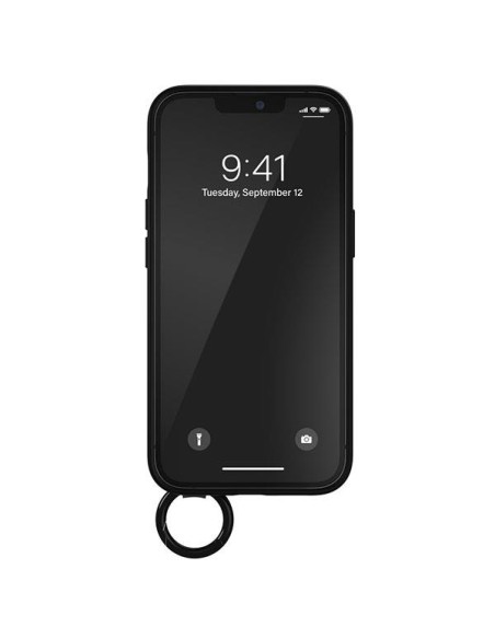 Adidas OR Hand Strap Case iPhone 13 Pro / iPhone 13 - juoda ir žalia Adidas OR Hand Strap Case iPhone 13 Pro / iPhone 13 - juoda ir žalia
