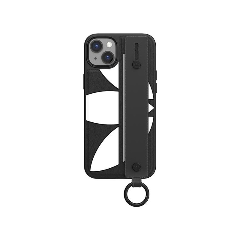 Adidas OR Hand Strap Case iPhone 14 Plus - juoda ir balta