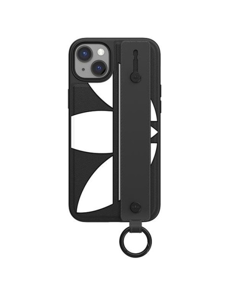 Adidas OR Hand Strap Case iPhone 14 Plus - juoda ir balta