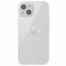 Adidas OR Protective Clear Case Glitter dėklas iPhone 13 - skaidrus ir sidabrinis