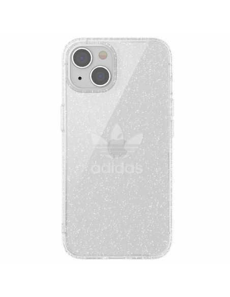 Adidas OR Protective Clear Case Glitter dėklas iPhone 13 - skaidrus ir sidabrinis Adidas OR Protective Clear Case Glitter dėklas iPhone 13 - skaidrus ir sidabrinis