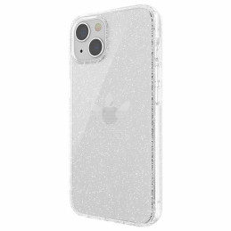 Adidas OR Protective Clear Case Glitter dėklas iPhone 13 - skaidrus ir sidabrinis