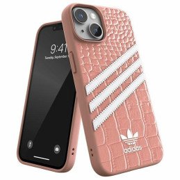 Adidas OR Samba Alligator dėklas iPhone 14 - rožinis ir baltas