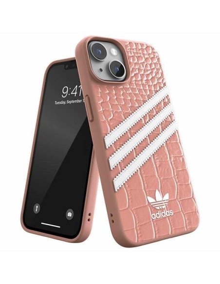 Adidas OR Samba Alligator dėklas iPhone 14 - rožinis ir baltas Adidas OR Samba Alligator dėklas iPhone 14 - rožinis ir baltas