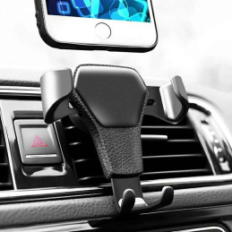 Gravitacinis automobilinio telefono laikiklis oro angai Car Holder H01 juodas