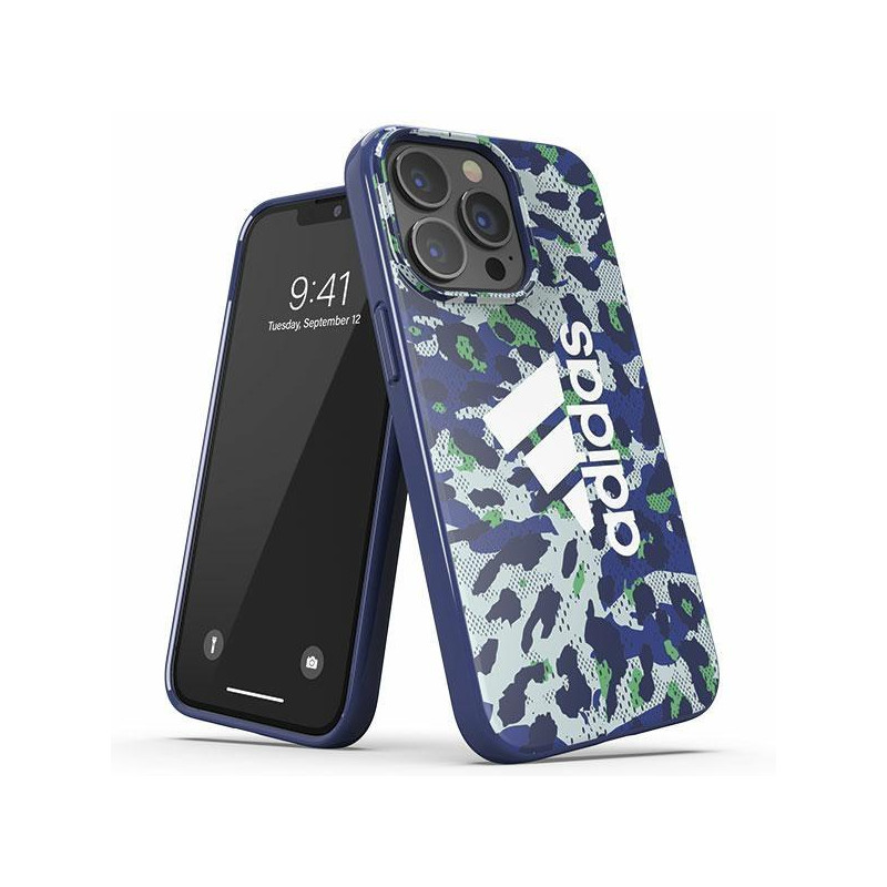 Adidas OR SnapCase Leopard dėklas skirtas iPhone 13 / iPhone 13 Pro - mėlynas Adidas OR SnapCase Leopard dėklas skirtas iPhone 13 / iPhone 13 Pro - mėlynas