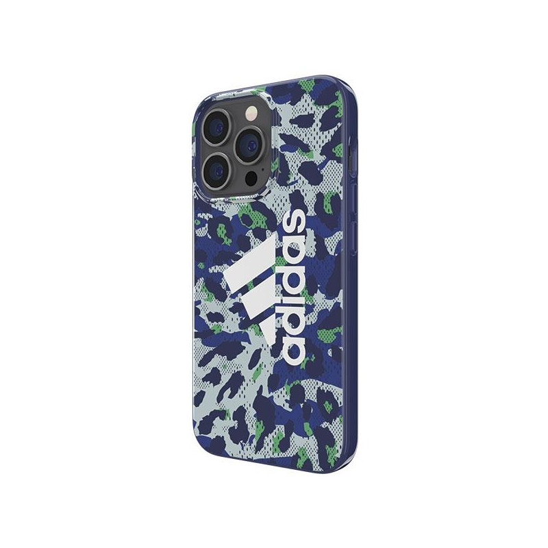 Adidas OR SnapCase Leopard dėklas skirtas iPhone 13 / iPhone 13 Pro - mėlynas