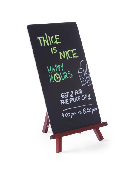 Reklaminė informacinė lenta MENIU stovi ant restorano molberto 220x360mm - Hendi 664070