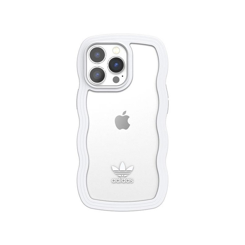 Adidas OR Wavy Case iPhone 13 Pro / iPhone 13 - baltas ir skaidrus