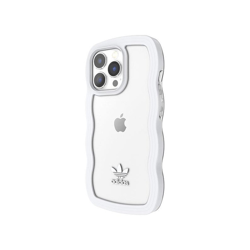 Adidas OR Wavy Case iPhone 13 Pro / iPhone 13 - baltas ir skaidrus