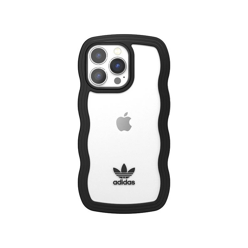 Adidas OR Wavy Case iPhone 13 Pro / iPhone 13 - juodas ir skaidrus