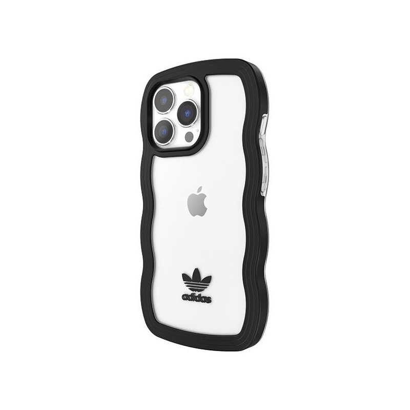 Adidas OR Wavy Case iPhone 13 Pro / iPhone 13 - juodas ir skaidrus
