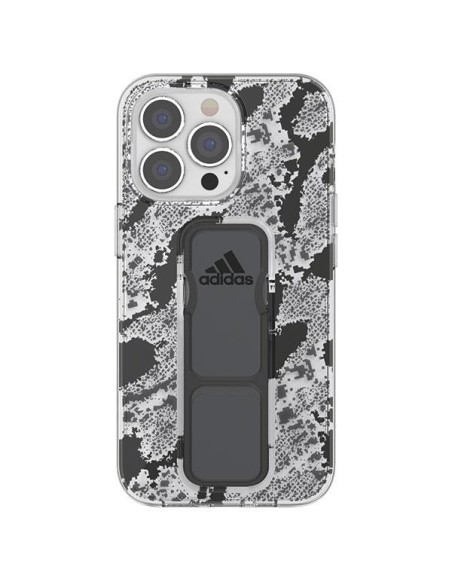 Adidas SP Clear Grip Case iPhone 13 / iPhone 13 Pro - juoda ir pilka Adidas SP Clear Grip Case iPhone 13 / iPhone 13 Pro - juoda ir pilka