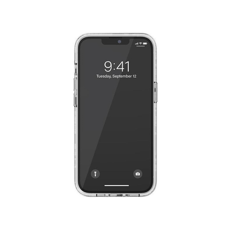 Adidas SP Clear Grip Case iPhone 13 / iPhone 13 Pro - juoda ir pilka