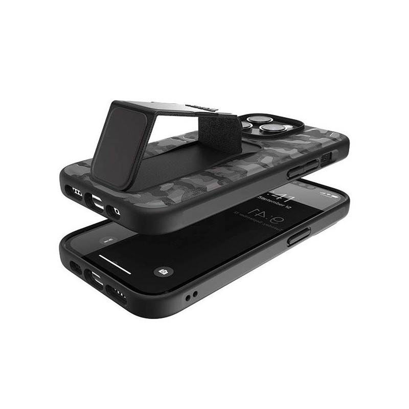 Adidas SP Grip Case CAMO dėklas skirtas iPhone 14 Pro - juodas