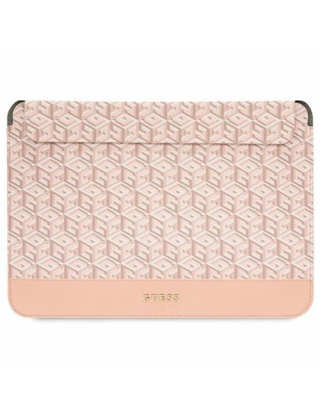 Guess GCube Stripes dėklas 14" nešiojamam kompiuteriui – rožinis Guess GCube Stripes dėklas 14" nešiojamam kompiuteriui – rožinis
