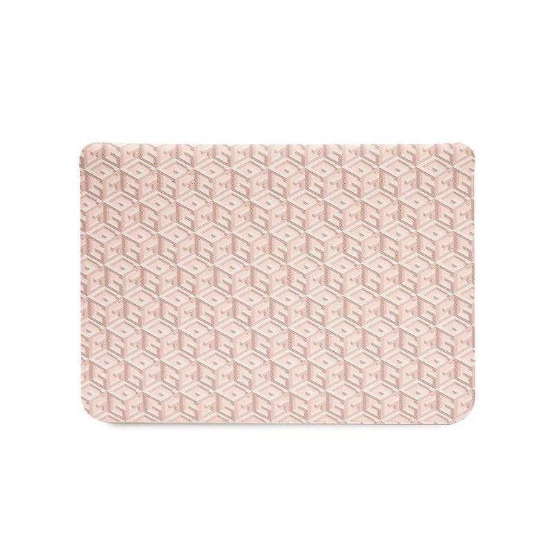 Guess GCube Stripes dėklas 14" nešiojamam kompiuteriui – rožinis
