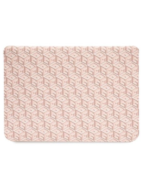 Guess GCube Stripes dėklas 14" nešiojamam kompiuteriui – rožinis Guess GCube Stripes dėklas 14" nešiojamam kompiuteriui – rožinis