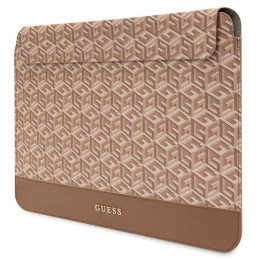 Guess GCube Stripes dėklas 14 colių nešiojamam kompiuteriui – rudas