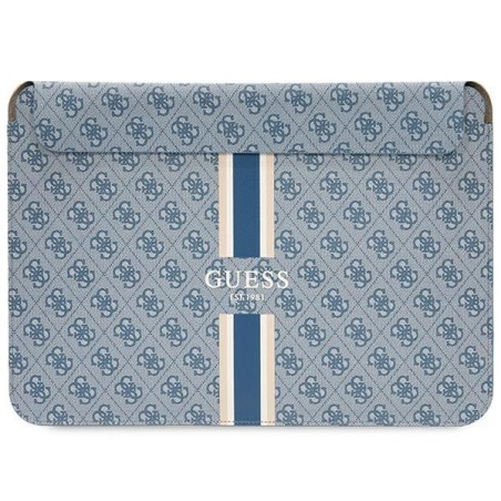 Guess 4G Printed Stripes dangtelis 14" nešiojamam kompiuteriui - mėlynas Guess 4G Printed Stripes dangtelis 14" nešiojamam kompiuteriui - mėlynas