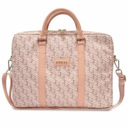Guess GCube Stripes krepšys 16" nešiojamam kompiuteriui - rožinis