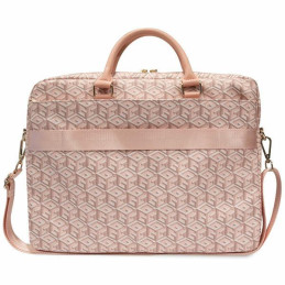Guess GCube Stripes krepšys 16" nešiojamam kompiuteriui - rožinis