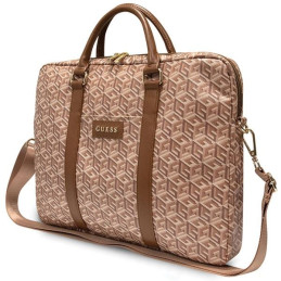 Guess GCube Stripes krepšys 16" nešiojamam kompiuteriui - rudas