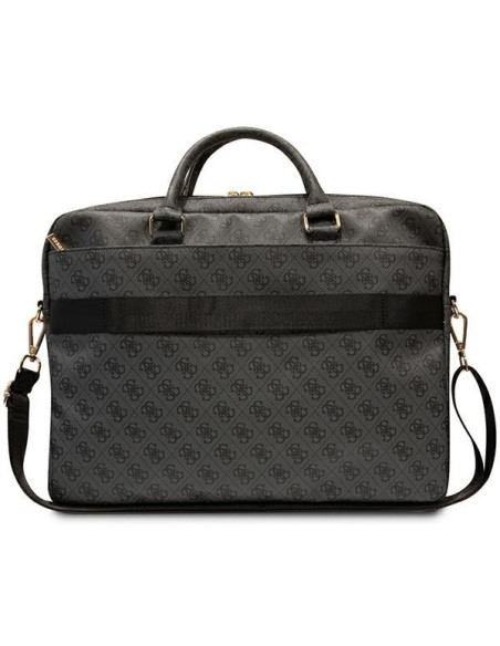 Guess 4G Printed Stripes krepšys 16" nešiojamam kompiuteriui - juodas Guess 4G Printed Stripes krepšys 16" nešiojamam kompiuteriui - juodas