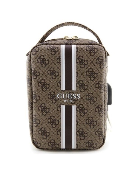 Guess 4G Printed Stripes organizatorių krepšys - rudas Guess 4G Printed Stripes organizatorių krepšys - rudas