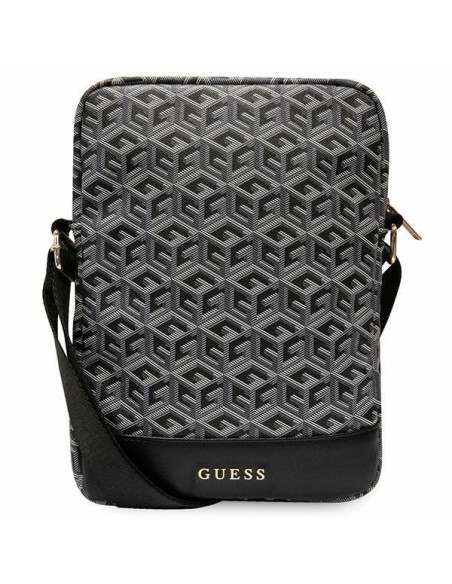 Guess GCube Stripes krepšys 10" planšetei - juodas Guess GCube Stripes krepšys 10" planšetei - juodas
