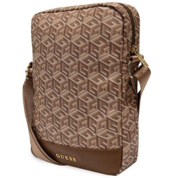 Guess GCube Stripes maišelis 10 colių planšetei – rudas