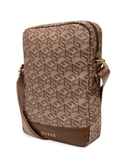 Guess GCube Stripes maišelis 10 colių planšetei – rudas Guess GCube Stripes maišelis 10 colių planšetei – rudas