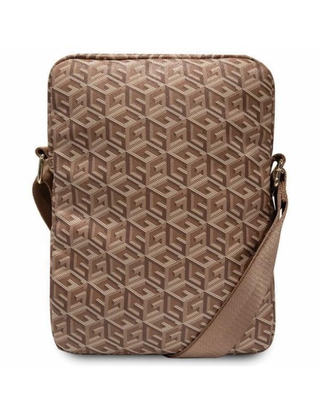 Guess GCube Stripes maišelis 10 colių planšetei – rudas Guess GCube Stripes maišelis 10 colių planšetei – rudas