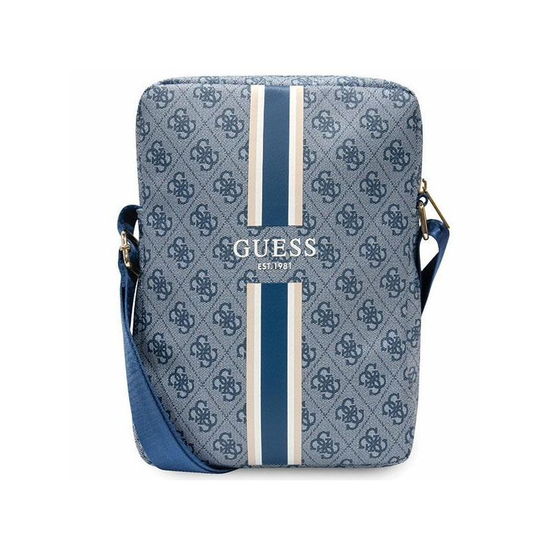 Guess 4G Stripes krepšys 10" planšetei - mėlynas Guess 4G Stripes krepšys 10" planšetei - mėlynas