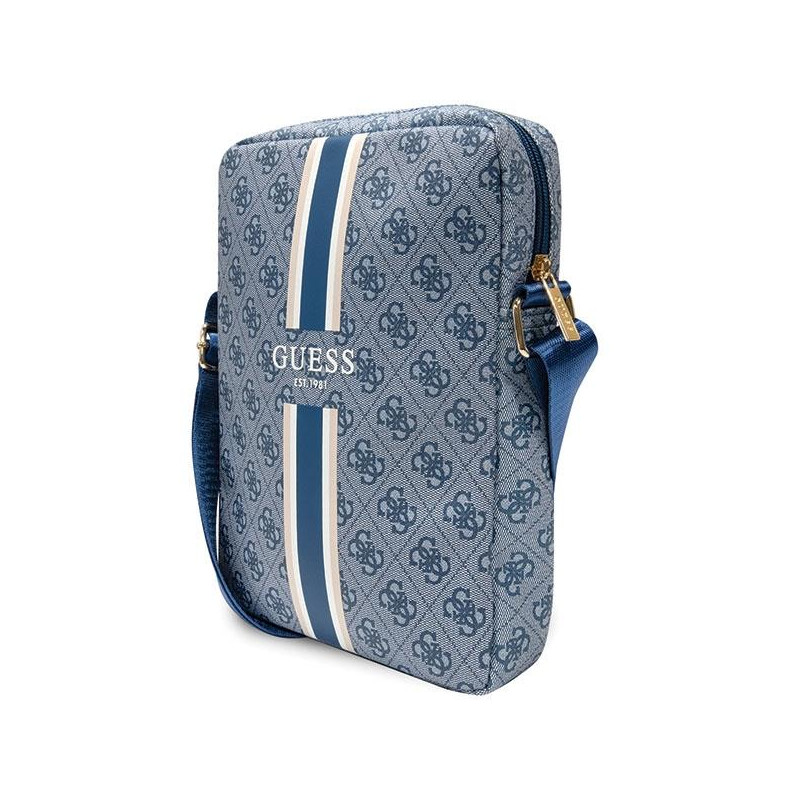 Guess 4G Stripes krepšys 10" planšetei - mėlynas