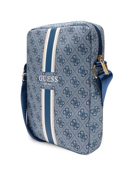 Guess 4G Stripes krepšys 10" planšetei - mėlynas Guess 4G Stripes krepšys 10" planšetei - mėlynas