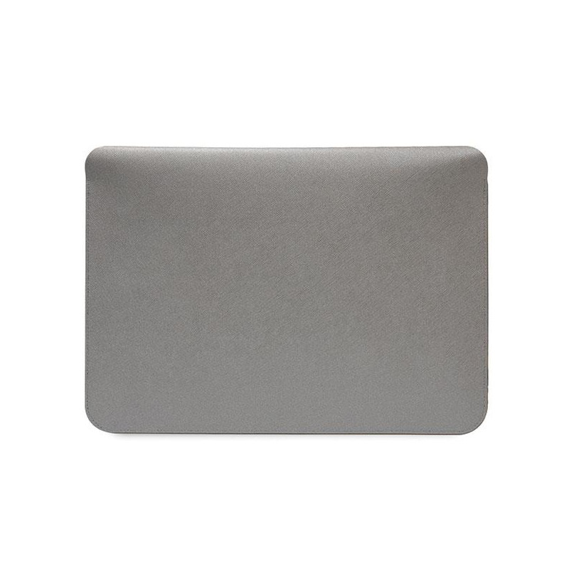 Karl Lagerfeld Saffiano Karl&Choupette dėklas 14" nešiojamam kompiuteriui - sidabrinis