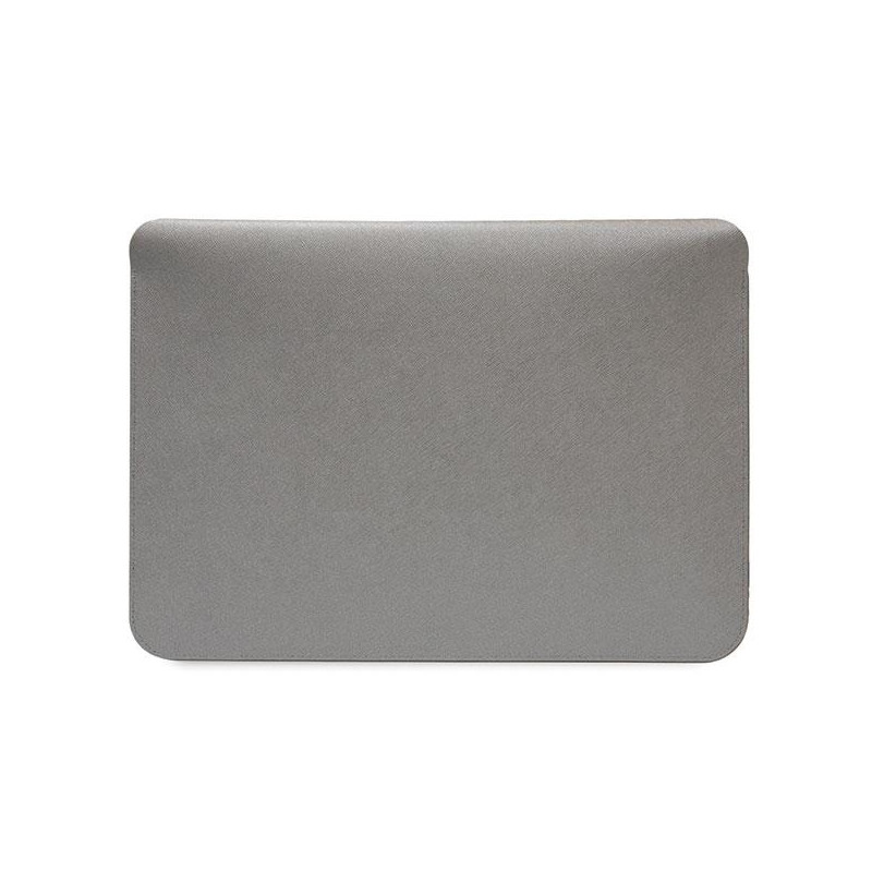 Karl Lagerfeld Saffiano Karl&Choupette dėklas 16" nešiojamam kompiuteriui - sidabrinis
