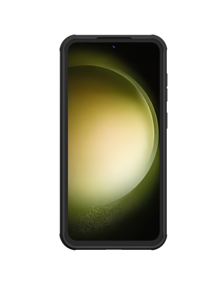 Nillkin Super Frosted Shield Pro sustiprintas dėklas Samsung Galaxy S23 FE - juodas